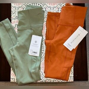 (2) NWT Athleta Ultimate Stash Capri Leggings Pockets XXSMALL Sz 00 w/24” waist
